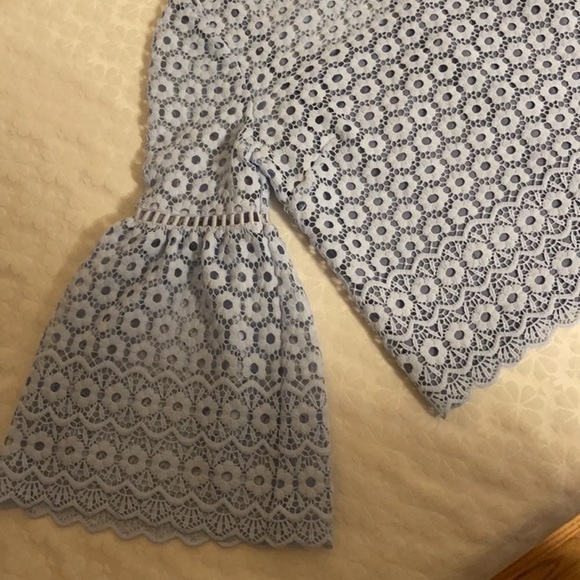 J. Crew eyelet blouse top zip closure NEW Womens - Picture 6 of 6